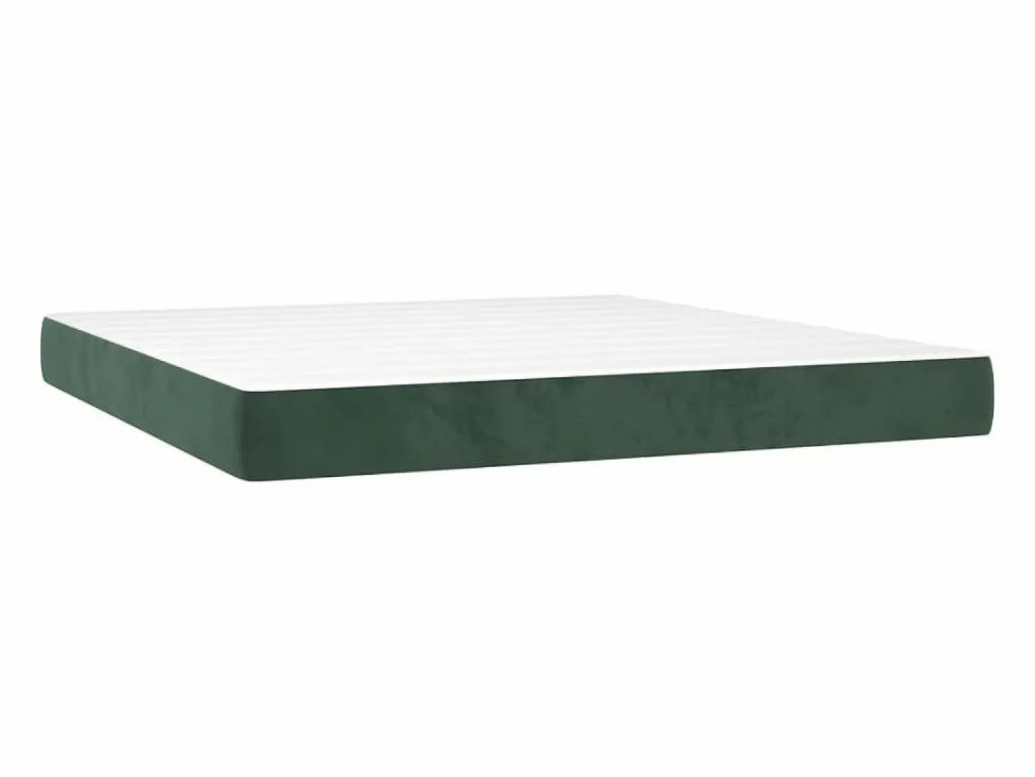 Hot Colchón muelles ensacados terciopelo verde oscuro 160x200x20 cm ES395586 Colchones - 160X200Cm