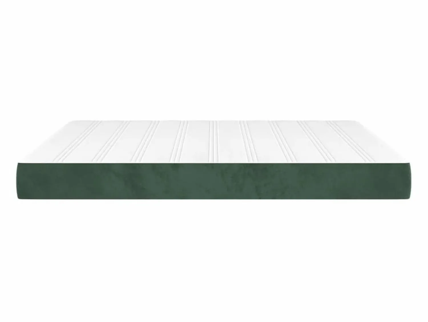 Hot Colchón muelles ensacados terciopelo verde oscuro 160x200x20 cm ES395586 Colchones - 160X200Cm
