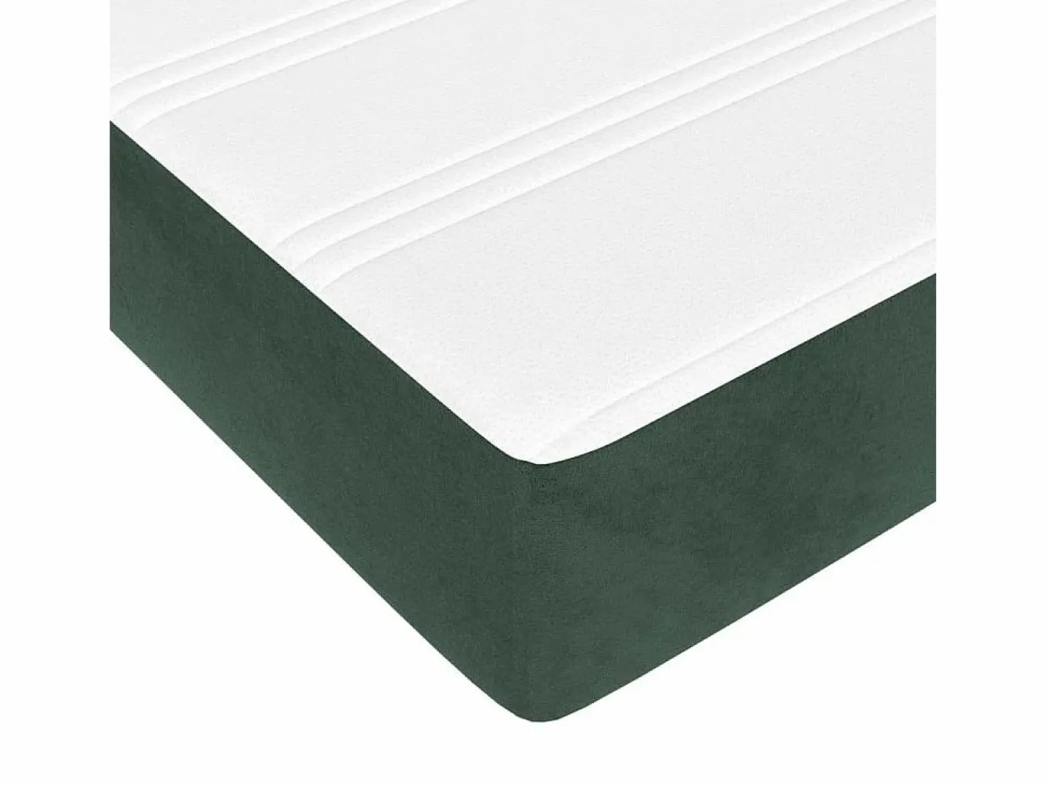Hot Colchón muelles ensacados terciopelo verde oscuro 160x200x20 cm ES395586 Colchones - 160X200Cm