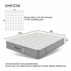 DripeX Colchón ortopédico ignífugo de 180 x 200 cm con 4 asas, OEKO-TEX®, 20 cm de grosor, transpirable, 7 zonas de muelles ensacados