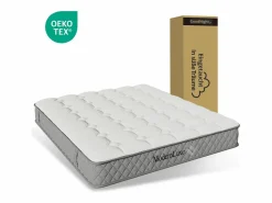 Colchón ortopédico ignífugo de 160 x 200 cm con 4 asas, OEKO-TEX®, 20 cm de grosor, transpirable, 7 zonas de muelles ensacados Colchones - 160X200Cm