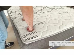 Colchón Viscoelástico 30cm Alta gama | 140x200 | Ideal para Personas con Dolores de Espalda | Alta Firmeza | Carbono-Grafeno Anti-Stress