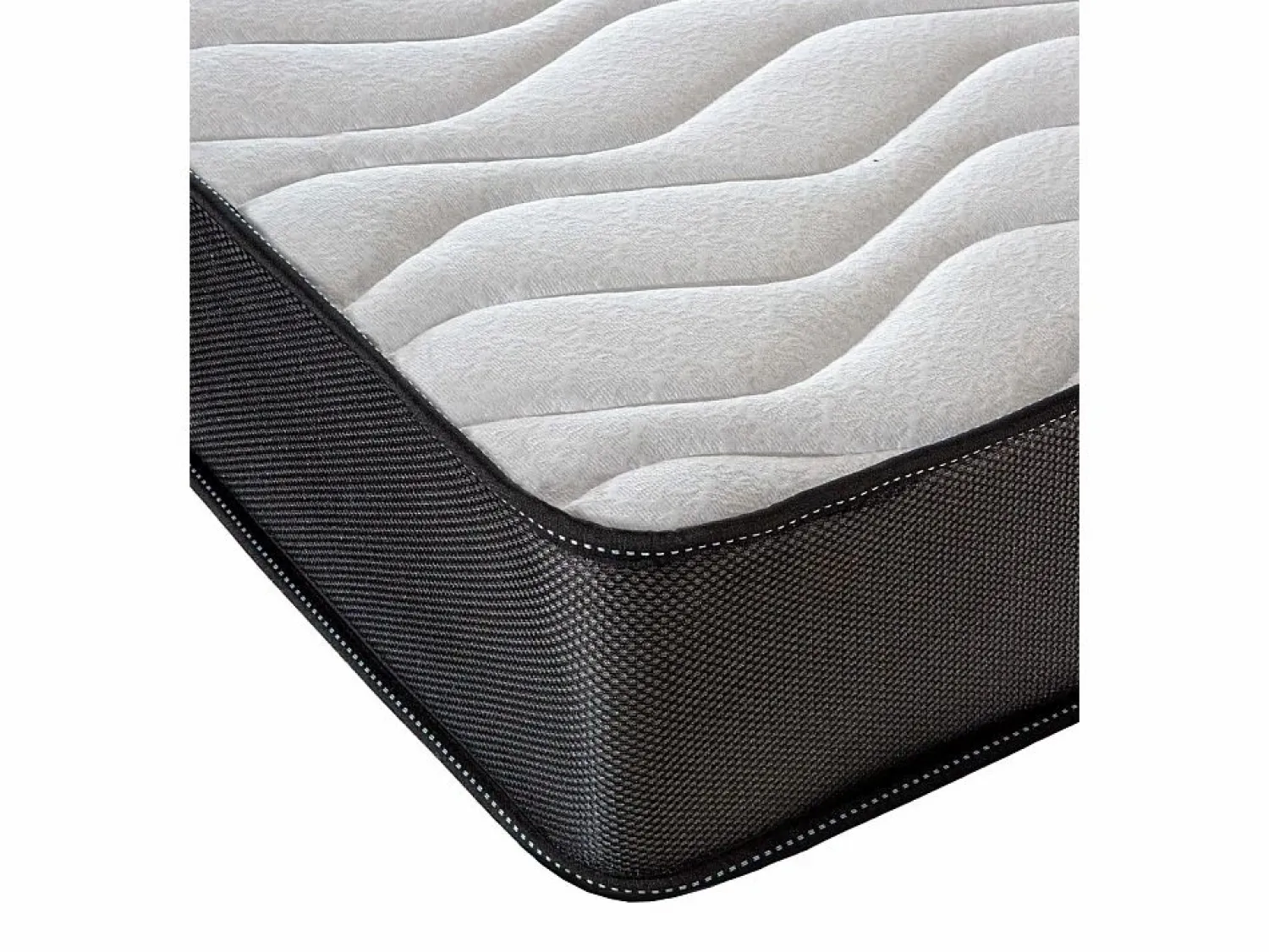 Hot Cambia tus muebles Colchón viscoelástico de 90x190x15 cm con núcleo de densidad de 30 kg en blanco Toc 15