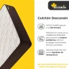 Discount Colchón Viscoelástico 180x190 + REGALO Almohada Viscoelastica Descansin | Ideal para Personas con Dolores de Espalda | Alta Firmeza | Efecto nube