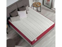 New Colchón Viscoelástico 120x190 altura:21cm Gredos Blanco - Nalui Colchón Espuma