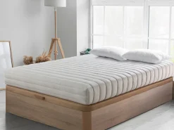 Colchón 90X200 | Látex Natural 100% – 20 cm Altura, Firmeza Media (3/5) | Núcleo Ecológico con Funda de Algodón y Lino Colchón Látex