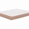 Colchón 105x190 cm Transpirable Firmeza Media Núcleo Flexible Fibras Naturales