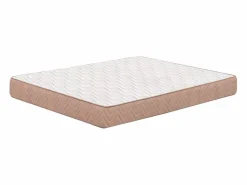 Colchón 105x190 cm Transpirable Firmeza Media Núcleo Flexible Fibras Naturales