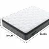 DripeX Colchón 160x200cm anti-fuego muelles ensacados - esp.25cm - soporte ergonómico 7 zonas - transpirable - silencioso