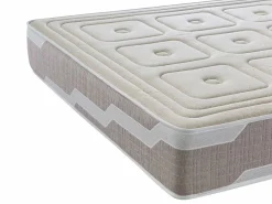 Hot Colchon con latex 180X200 ORGANIC NATURA, Altura 25 CM | Espuma HR| 100% Algodon y lino Colchones - 180X200Cm