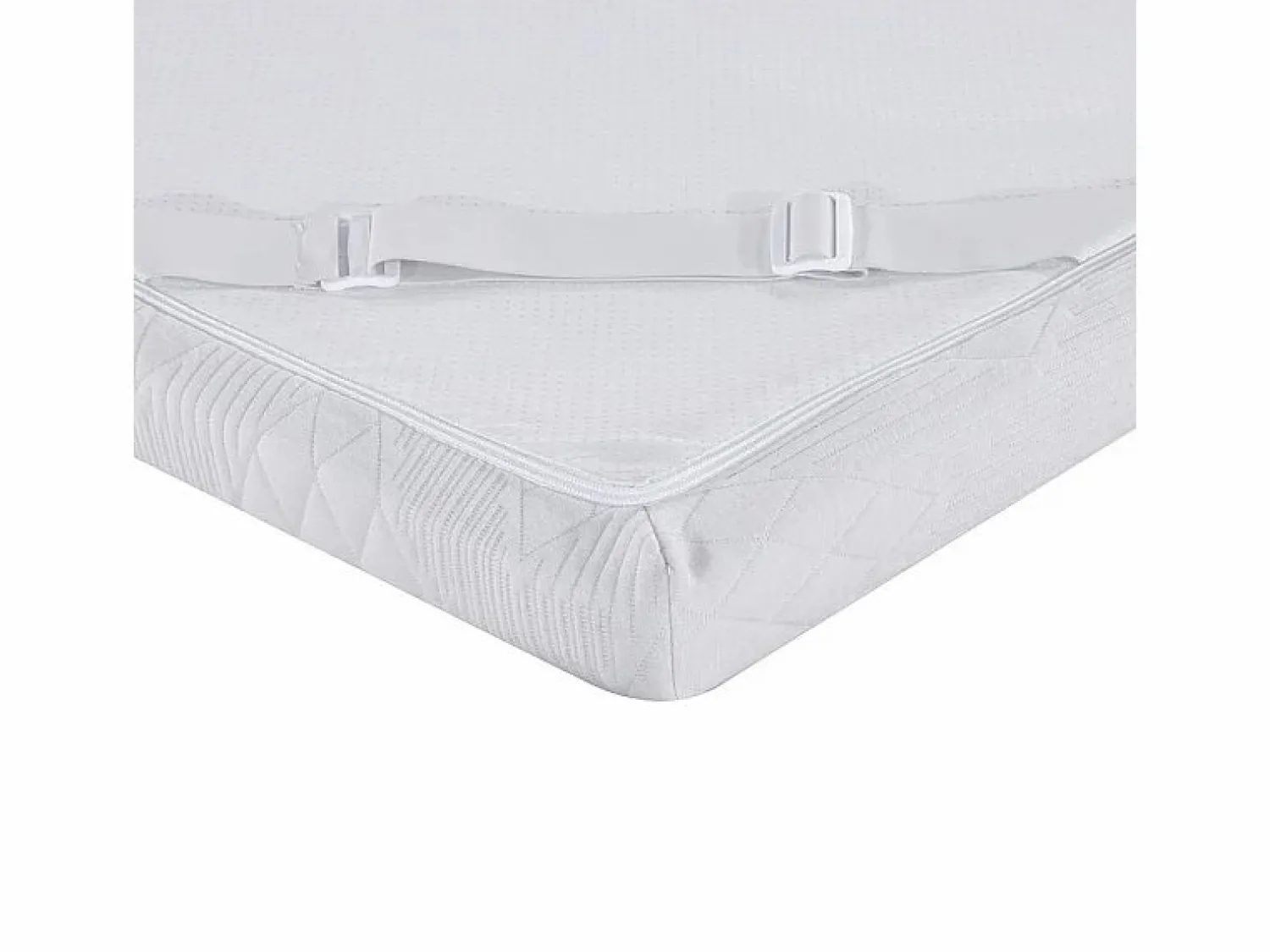 SENHO Colchoncillo 90x190 cm grosor 5,3 cm espuma viscoelástica, funda stretch desenfundable, base antideslizante - PLUME