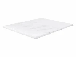Online Colchoncillo 140x190 cm grosor 5,3 cm espuma viscoelástica, funda stretch desenfundable, base antideslizante - PLUME Sobrecolchón