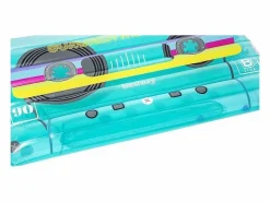 Bestway Colchoneta Hinchable para Playa o Piscina Retro Beats 174x117 cm con Diseño Multicolor en forma de Cinta de Cassete
