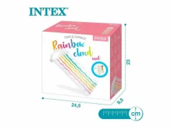 Intex Colchoneta hinchable Rainbow Cloud +14A blanco 25x180x86 cm