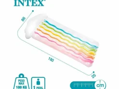 Intex Colchoneta hinchable Rainbow Cloud +14A blanco 25x180x86 cm