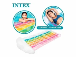 Intex Colchoneta hinchable Rainbow Cloud +14A blanco 25x180x86 cm