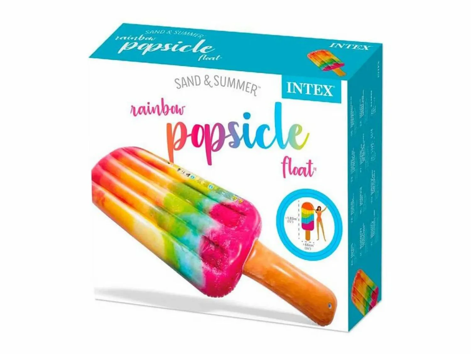 Hot Colchoneta hinchable Rainbow Popsicle +14A 183x66 cm Accesorio Piscina|Deportes Náuticos