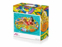 Clearance Colchoneta Isla Flotante multicolor 173x173 cm Naranja