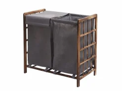 MCW Colector de ropa -B60, marrón, tapa gris