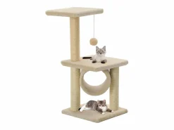 New Garden Furniture Colen Rascador para gatos con poste rascador de sisal 65 cm Beige