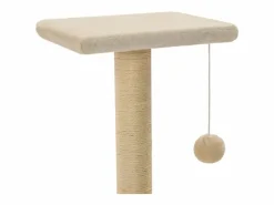 New Garden Furniture Colen Rascador para gatos con poste rascador de sisal 65 cm Beige