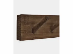 Online Colgador de pared de madera maciza en tono nogal de 61x5cm - KATE - Perchero