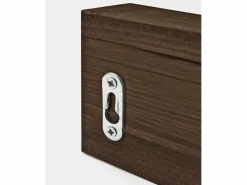 Online Colgador de pared de madera maciza en tono nogal de 61x5cm - KATE - Perchero