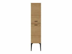 Hot Columna de baño estriada con patas - Natural claro - H140 cm - SARONE Columna De Baño