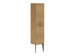 Hot Columna de baño estriada con patas - Natural claro - H140 cm - SARONE Columna De Baño