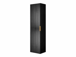 Discount Columna de baño estriada FLOW 136 cm negra Negro