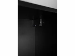 Discount Columna de baño estriada FLOW 136 cm negra Negro