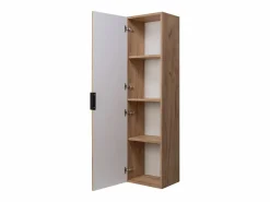 Discount Columna de baño estriada FLOW 136 cm roble craft dorado Columna De Baño
