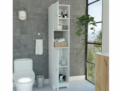 Clearance Columna de baño Ibis en Melamina con 2 puertas y 1 estante , 172.21 cm X 36.32 cm X 40.64 cm , Columna De Baño