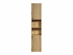Online ebuy24 Columna de baño ranurada 2 puertas, 2 nichos H186 cm - PUREBLISS Marru00f3n