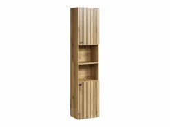 Online ebuy24 Columna de baño ranurada 2 puertas, 2 nichos H186 cm - PUREBLISS Marru00f3n