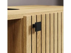 Online ebuy24 Columna de baño ranurada 2 puertas, 2 nichos H186 cm - PUREBLISS Marru00f3n
