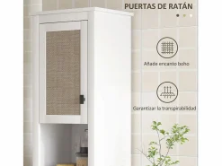 Clearance Columna de baño Sahara 2 puertas con 2 compartimentos /natural 167,5x40x30 cm Columna De Baño