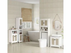 Clearance Columna de baño Sahara 2 puertas con 2 compartimentos /natural 167,5x40x30 cm Columna De Baño