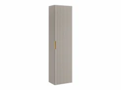 Vente-unique Columna de baño suspendida estriada, color , 3 estantes, Al140 cm, ZEVARA