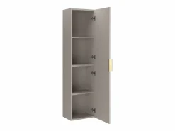 Vente-unique Columna de baño suspendida estriada, color , 3 estantes, Al140 cm, ZEVARA