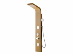 Shower & Design Columna de ducha con hidromasaje TISSIA, panel de bambú