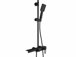 Shower & Design Columna de ducha de aluminio - mate - H126 x L40 x P35,5 cm - JIZEO
