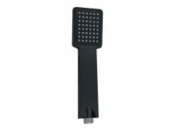 Aica Columna de Ducha Termostática Mate | Alcachofa Cuadrada Grande | Barra Regulable 73-115cm| Sistema de Ducha Superior