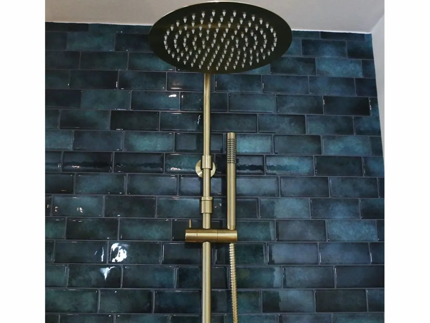 Online Essebagno Columna termostática para bañera y ducha Luisa II 250 oro cepillado Dorado