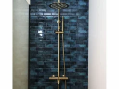 Online Essebagno Columna termostática para bañera y ducha Luisa II 250 oro cepillado Dorado