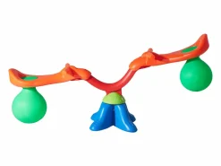 New Columpio Balancín SucceBuy, Capacidad de Carga de 24,9 kg por Asiento, Equipo de Juego Exterior Rebotador, para 2 Niños de 3 Años en Adelante Multicolor