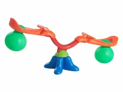 New Columpio Balancín SucceBuy, Capacidad de Carga de 24,9 kg por Asiento, Equipo de Juego Exterior Rebotador, para 2 Niños de 3 Años en Adelante Multicolor