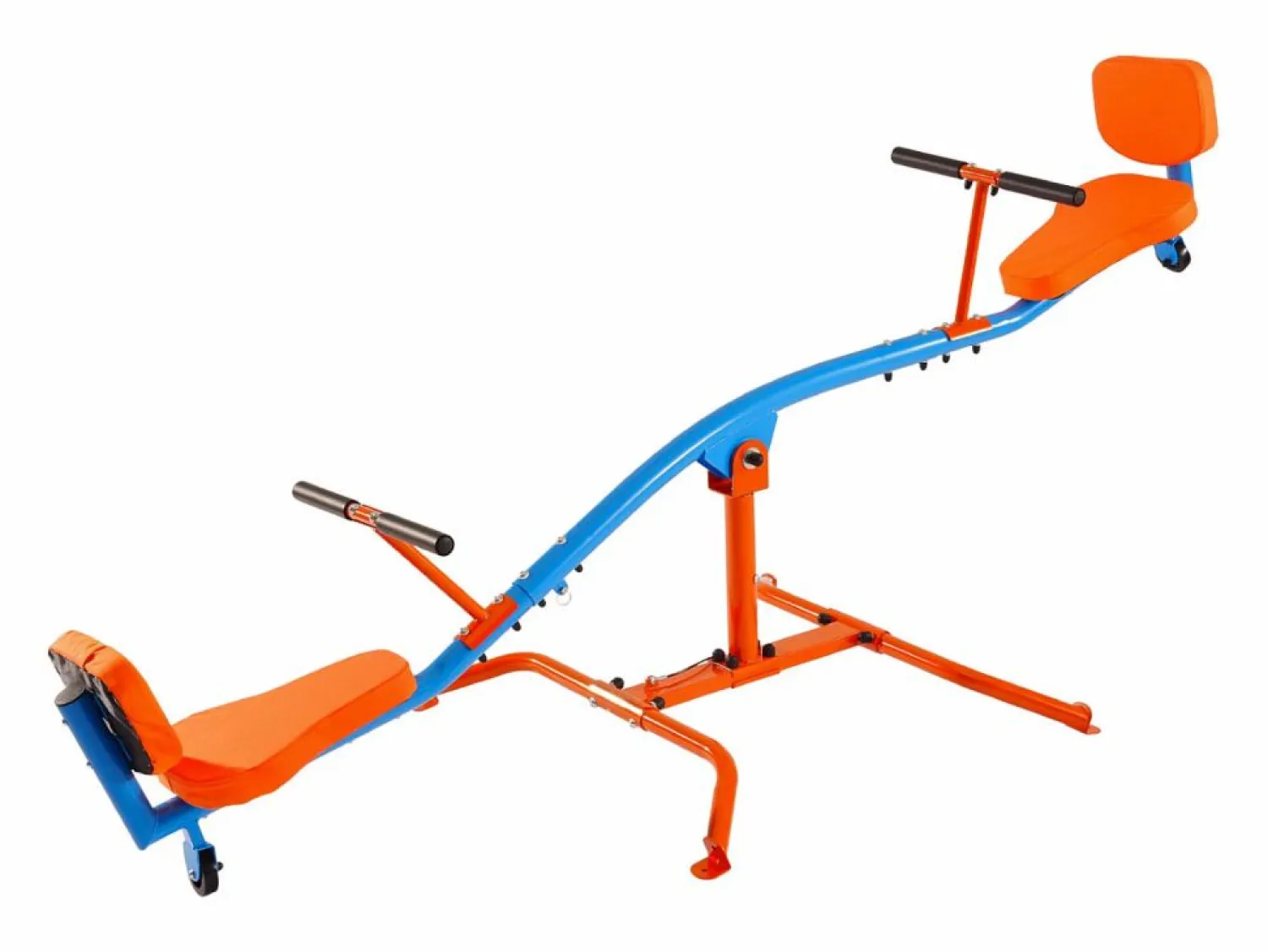 Online Columpio Balancín SucceBuy, Capacidad de Carga 136 kg, con Cómodas Asas, Asientos con Respaldo, Rotación de 360°, para 2 Niños de 3 Años en Adelante Columpio