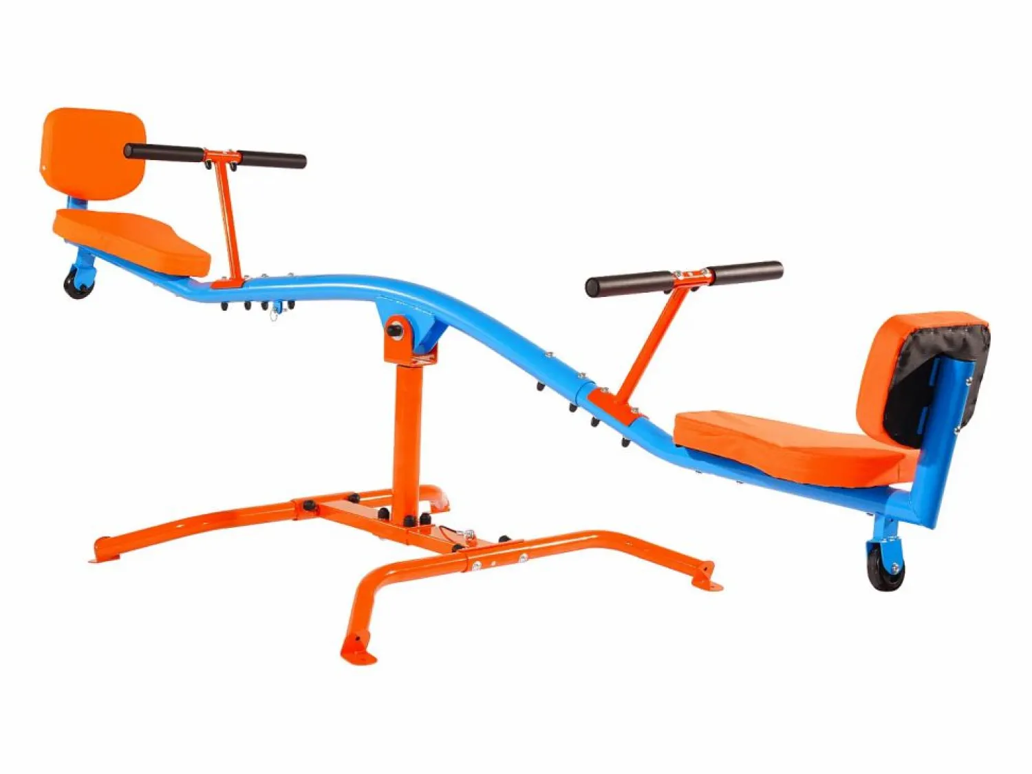 Online Columpio Balancín SucceBuy, Capacidad de Carga 136 kg, con Cómodas Asas, Asientos con Respaldo, Rotación de 360°, para 2 Niños de 3 Años en Adelante Columpio