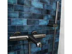 Sale Essebagno Combinación de soporte de ducha Luisa de 3 piezas en gris metalizado Gris antracita
